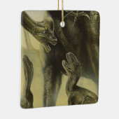  dinosaurussen, Torvosaurus en Brachiosaurus Keramisch Ornament (Rechts)