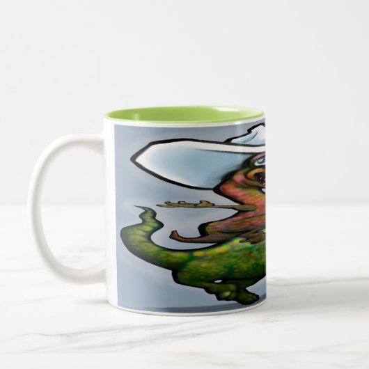 Dinosaurussen Two-Tone Coffee Mok (Links)