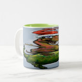 Dinosaurussen Two-Tone Coffee Mok (Voorkant links)