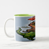 Dinosaurussen Two-Tone Coffee Mok (Links)