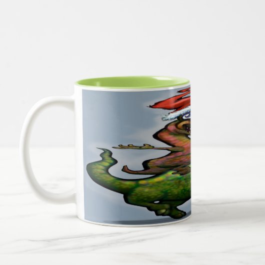 Dinosaurussen Two-Tone Coffee Mok (Links)