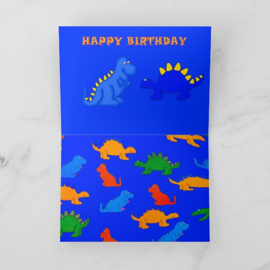 Dinosaurussen van de Verjaardag van de Jongen van Kaart (Binnen)