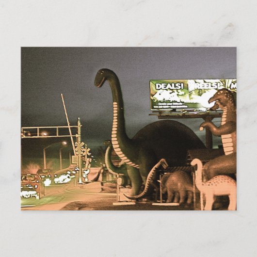 Dinosaurussen van Route 66 Briefkaart (Voorkant)