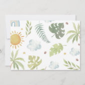 Dinosaurussen Verjaardagsfoto Dank je kaart (Achterkant)