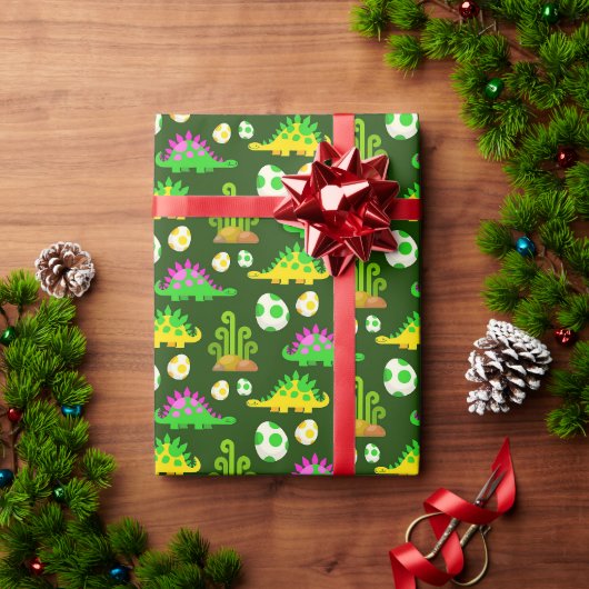 Dinosaurussen. Verpakkingspapier Cadeaupapier (Feestdagen Geschenken)