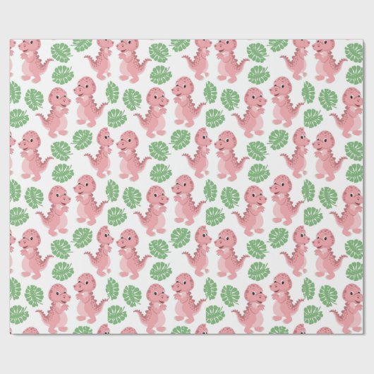 Dinosaurussen. Verpakkingspapier Cadeaupapier (Vlak)