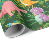 Dinosaurussen. Verpakkingspapier Cadeaupapier (Rol Hoek)