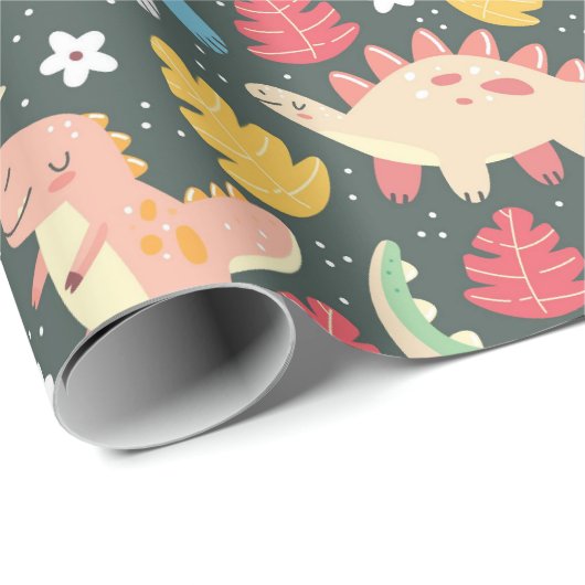 Dinosaurussen. Verpakkingspapier Cadeaupapier (Rol Hoek)