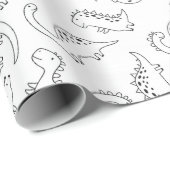 Dinosaurussen. Verpakkingspapier Cadeaupapier (Rol Hoek)