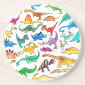 "Dinosaurussen voor beginners" Drink Onderzetter (Voorkant)