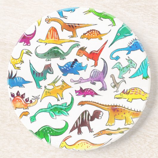 "Dinosaurussen voor beginners" Drink Onderzetter (Voorkant)