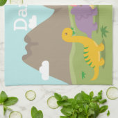 Dinosaurussen voor kinderen die kleurrijk zijn theedoek (Gevouwen)