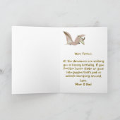 Dinosaurussen wensen een Kind een fijne Kaart (Binnen)