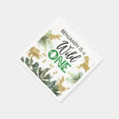 Dinosaurussen Wild Een 1e verjaardag Servet (Hoek)