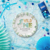 Dinosaurussen Wild One 1st Birthday Paper Bord (Feest)