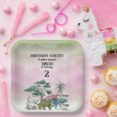 Dinosaurussen wilden peuter 2e. Birthday Papieren Bordje (Feest)