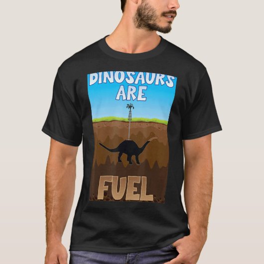 Dinosaurussen zijn fossiele brandstoffen t-shirt (Voorkant)
