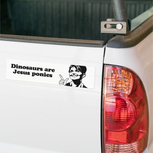 Dinosaurussen zijn Jezus pony's Bumpersticker (Op Truck)