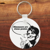 Dinosaurussen zijn Jezus pony's Sleutelhanger (Voorkant)
