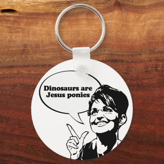Dinosaurussen zijn Jezus pony's Sleutelhanger (Voorkant)
