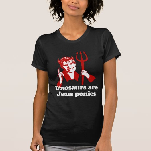Dinosaurussen zijn Jezus pony's T-shirt (Voorkant)