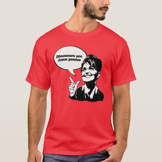 Dinosaurussen zijn Jezus pony's T-shirt (Voorkant)