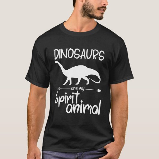 Dinosaurussen zijn mijn dierlijk cadeau voor manne t-shirt (Voorkant)