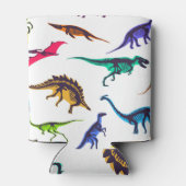 Dinosaurussilhouetten: schetspatroon. blikjeskoeler (Achterkant)