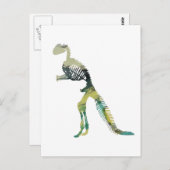 dinosaurusskelet briefkaart (Voorkant / Achterkant)