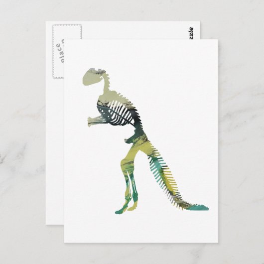 dinosaurusskelet briefkaart (Voorkant / Achterkant)
