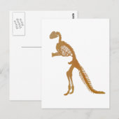 dinosaurusskelet briefkaart (Voorkant / Achterkant)
