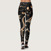 Dinosaurusskeletten, fossielen, patroon. leggings (Achterkant)