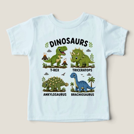 Dinosaurussoorten leren voor kinderen (Design voorkant)