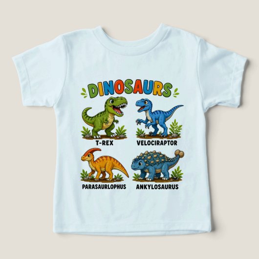 Dinosaurussoorten leren voor kinderen (Design voorkant)
