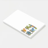 Dinosaurussoorten leren voor kinderen post-it® notes (Schuin)