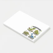 Dinosaurussoorten leren voor kinderen post-it® notes (Schuin)