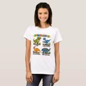 Dinosaurussoorten leren voor kinderen t-shirt (Voorkant volledig)