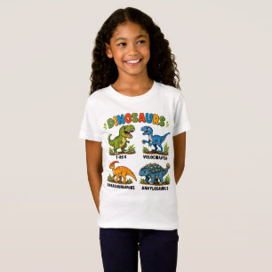 Dinosaurussoorten leren voor kinderen t-shirt