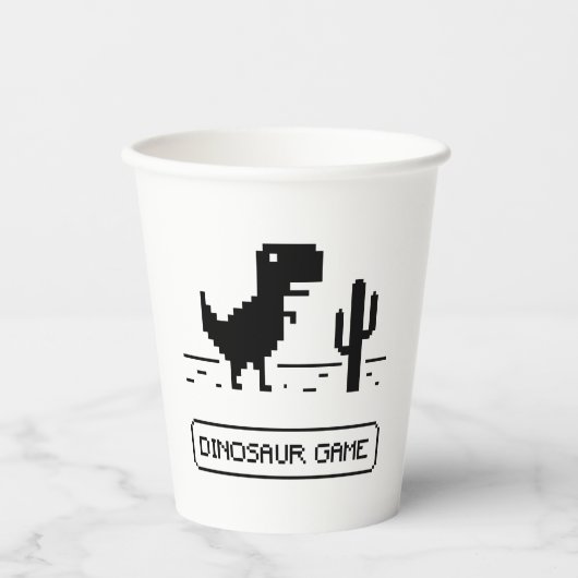 Dinosaurusspel. Papieren Bekers (Voorkant)