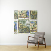 Dinosaurustijdperk: Waterverf landschapsillustrati Wandkleed (In situ)