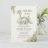 Dinosaurusvaren Eerste Verjaardag Kaart (Staand voorkant)