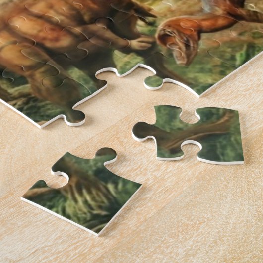 Dinosaurusvloer, Trexvloer, Trexvloer Legpuzzel (Zijkant)
