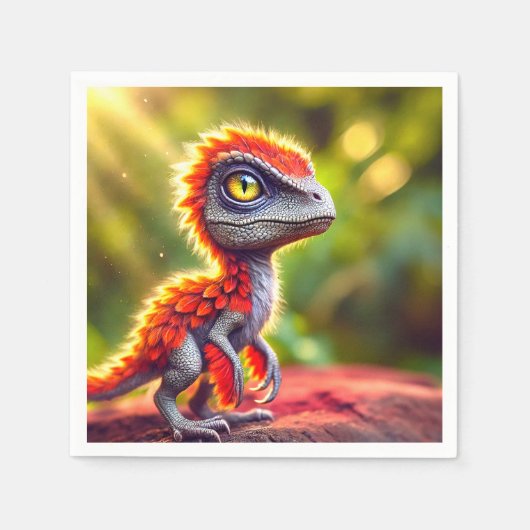 dinosaurusvogel servet (Voorkant)