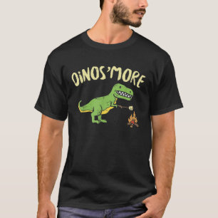 Dinosmore Funny Dino Smore Camping Dinosaur Camp C T-shirt
