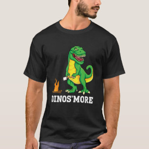Dinos'more Kamperen Dinosaur Trex Kamp Kampeerder T-shirt