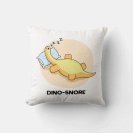 Dinosnore Funny Sleeping Dinosaur Pun Kussen