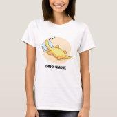Dinosnore Funny Sleeping Dinosaur Pun T-shirt (Voorkant)