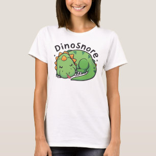 Dinosnore - Schattigee slapende dinosaurus T-shirt