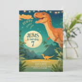 Dinosours verjaardagsuitnodiging, Jurassic World Kaart (Staand voorkant)