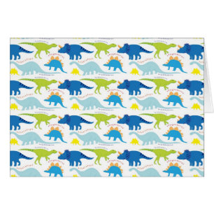 Dinosuar Design Blue en Green Pattern Dino Gifts